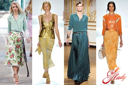 Длинные модные юбки